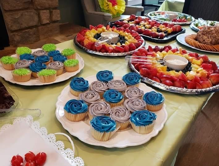 Dominion of Bristol | Desserts set out for the Mother's Day celebration