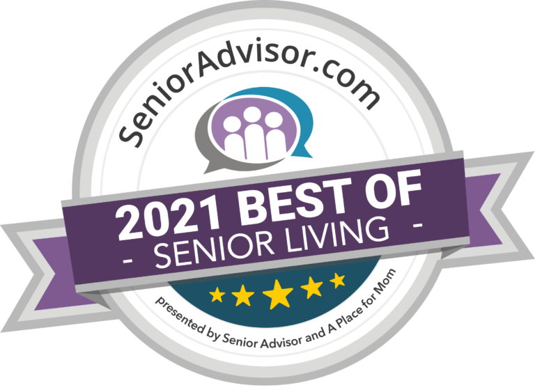 Dominion of Crossville | 2021 best of senior living award badge