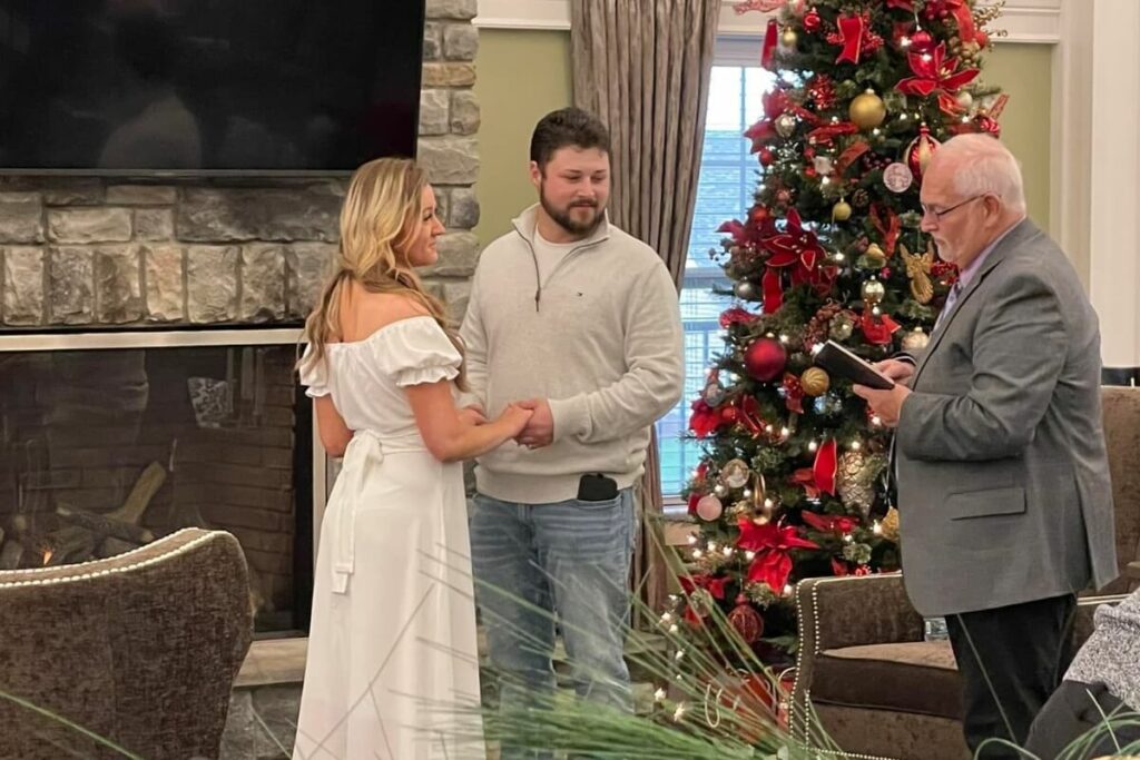 Dominion of Richmond | Brianna and Justin exchanging their vows